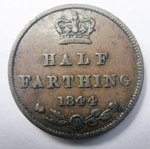 Moneda Regatul Unit - Victoria - Half Farthing 1844