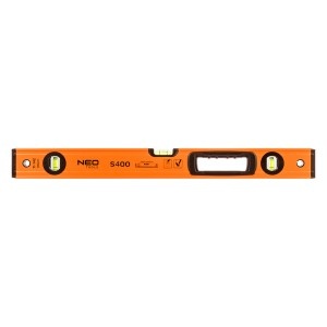 Nivela din aluminiu S 400, 3 bule, maner, 60 cm