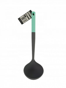 Nylon merőkanál, zöld-szürke, 32 cm, George Home