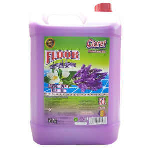 Padlótisztító, fehérítőszer nélkül, levendula, 5L, Cloret