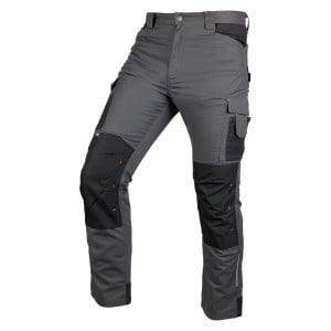 Pantaloni de lucru Mix&Match, panza, intarituri Cordura, gri/negru, marimea XXXL