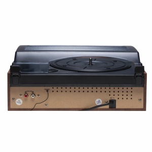 Pick-up vinil cu boxe incorporate,amplificare incorporata, radio FM, MARO inchis, DENVER - Img 2
