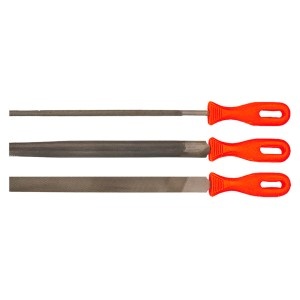 Pile metal , 3 buc-set (plat, semirotund, rotund)