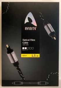Prémium optikai kábel, ODT, toslink, 1.5m, Avinity
