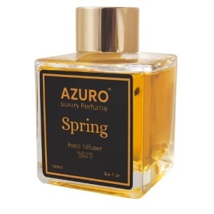 Prémium szobaillatosító bézs színű diffúzorral, 100ml, SPRING parfüm, Azuro