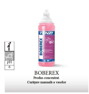Professzionális mosogatószer kézi mosogatáshoz, edényekhez, HORECA, szuperkoncentrált 1:100L, pH6, 1L, 1L, 1L, Tenzi Boberex - Img 1