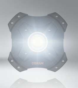 Proiector portabil, lampa de lucru, camping, 25 LED, 10W, 3.7V 4000mAh, functie power bank, Osram - Img 2