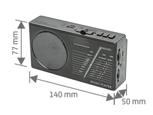 Radio portabil hibrid solar, 3 benzi receptie, FM, AM, SW, USB, panou solar, acumulator 18650, SAL RPH 1 - Img 5