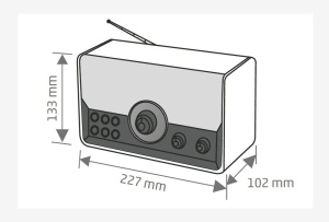 Radio tip retro, FM / AM bluetooth, usb, card, SAL RRT6B - Img 5