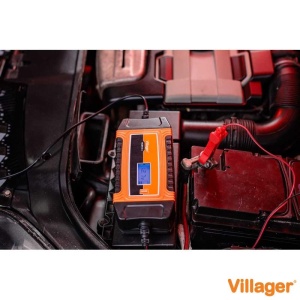 Redresor/incarcator acumulator auto/moto cu microprocesor, 6-12V, Villager VCBM 8.0 - Img 6