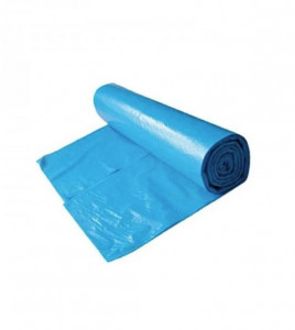 Rola 10 HDPE szemeteszsák, 120L, 110 x 70cm, kék