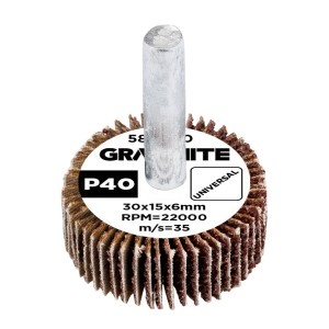 Rola cu lamele abrazive 30 x 15 x 6 mm, P40