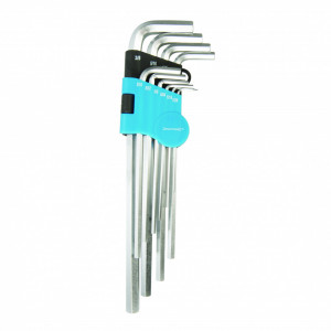 Set 10 chei tip HEX, marimi imperiale, 1/16", 1/20", 5/64", 1/8", 5/32", 3/16", 7/32", 1/4", 5/16" & 3/8", Silverline - Img 2