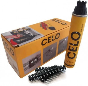 Set 1000 cuie 40mm + butelie gaz pentru pistol cuie Fox Celo, beton, grinda otel, Celo