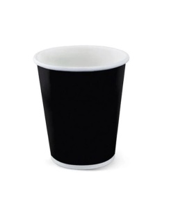 Set 1000 pahare carton pentru cafea, vin fiert, 235ml, 8oz, D80, negru - Img 3