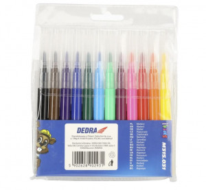 Set 12 markere colorate pe baza de apa, fara substante toxice, Dedra - Img 3