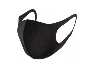 Set 3 masti faciale, textil neopren, protectie praf, poluare, protectie UV, NEGRU, Classic - Img 4