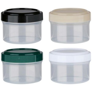 Set 4 mini recipiente pentru mancare, 4 x 35ml, 4.6x3.5cm, capace cu filet, Alpina