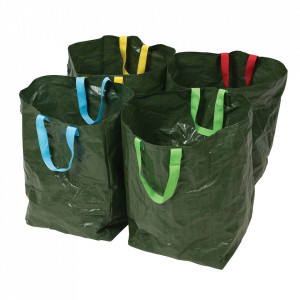 Set 4 saci reciclare, colectare, dublu laminati, rezistent UV, 400 x 320 x 320mm, 100 gr, Silverline - Img 3