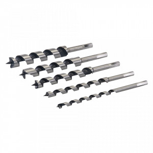 Set 5 burghie lemn, 10, 13, 19, 22, 25mm, Silverline - Img 1