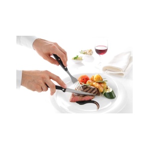 Set 6 x furculite, ideale pt friptura, lama inox, maner plastic, lungime 20 cm, Hendi Kitchen Line - Img 2