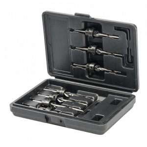 Set 7 piese burghie mobila,3, 3.5, 4, 4.5, 5, 5.5, 6mm, Silverline - Img 1