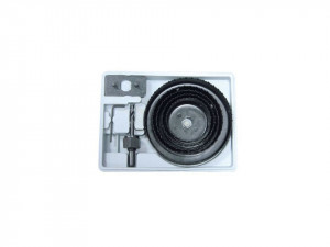 Set 9 piese carote rigips, plastic, lemn, 64-127 mm, Mega - Img 1