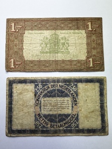 Set Bancnote - 1 & 2.5 Gulden Zilverbon 1938 - Olanda - Img 2