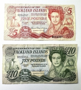 Set Bancnote - 5&10 Pounds - The Government of the Falkland Islands