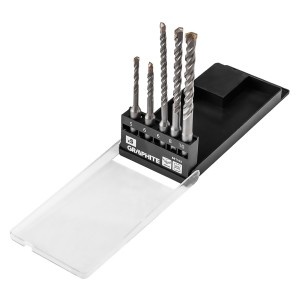 Set de burghie pentru beton SDS Plus cu varf dublu din carbid 5 x 6 x 110 mm, 6 x 8 x 10 x 160 mm, set 5 buc