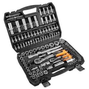 Set tubulare 108 buc, 1/2", 1/4"