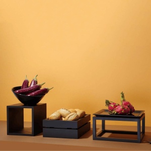 Stand Madeira Black 220x220x220 mm Fine Dine - Img 2