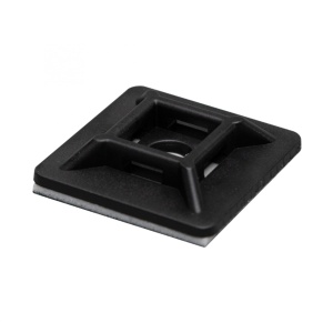 Suport coliere cablu, 50buc 28x28mm, negru