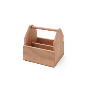 Suport pentru tacamuri din lemn durabil cu maner, 190x160x(H)200 mm Hendi - Img 2