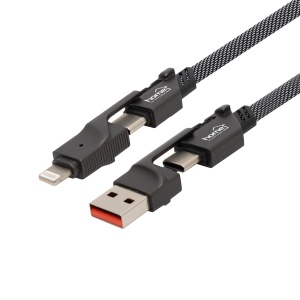 USB cablu, 1.1m, 66W, 4in1