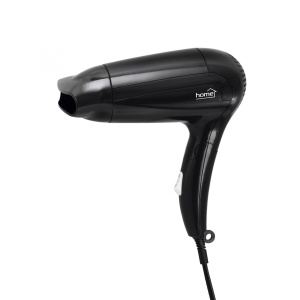 Uscator de par, negru, 1400 W, 2 trepte, maner pliabil - Img 1
