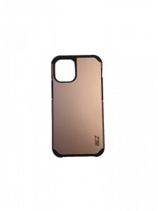 Védőborítás szilikon-pvc ütésgátló kompatibilis Iphone 12 mini 5.4", Rose Gold, halvány rózsaszín, BEZ