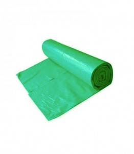 10 db HDPE szemeteszsák, 120L, 110 x 70cm, zöld, tekercsben