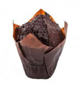 200 darabos muffin sütőforma készlet, tulipános kockás, hőpapír, 42 x 72, barna - Img 2