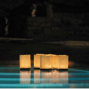 4 db lebegő gyertyatartó készlet ,180 x 110mm, Luminaria - Img 3