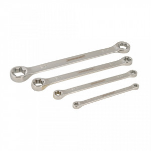 4 db Torx típusú kulcskészlet, E6, E8, E10, E12, E14, E18, E20, E24, SILVERLINE, E6, E8, E10, E12, E14, E18, E20, E24, SILVERLINE - Img 2
