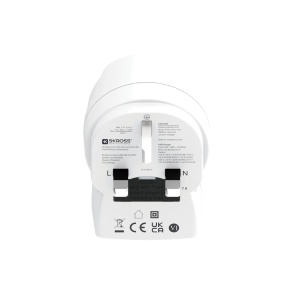 Adaptor de călătorie SKROSS, „Europe to UK”, USB-C USB-A (20 W PD, încărcare rapidă, alb) - Img 3