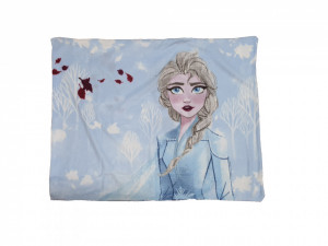 Ágynemű, 1 párnahuzat 200 x 140 cm, 1 párnahuzat 70 x 90 cm, egyszemélyes, bolyhos mikroszálas, Disney Frozen - Img 2