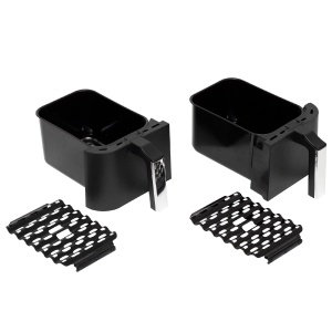 Air Fryer, cos dublu, 2x4L, 2400 W, digital - Img 4