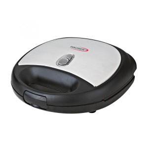 Aparat de sandviș HAUSER ST-629, max. 800 W, pentru 2 felii, strat antiaderent, culoare negru/inox