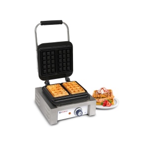 Aparat Hendi Brussels pentru vafe / waffles, 2200W, 2 placi dreptunghiulare 3x5 cm - Img 2