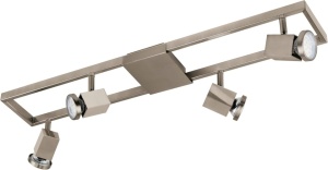 Aplica premium, aplicare pe perete / tavan, 4 spoturi LED incluse, 4 x 4.6W, lumina calda, Eglo 93678 - Img 6