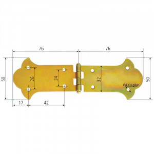 Balama ornamentala cufar, 76 x 50mm, Proline - Img 1