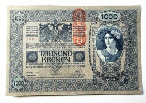Bancnota Austro-Ungaria - 1000 Kronen/Korona - 02.01.1902