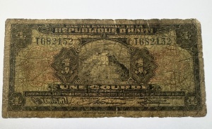 Bancnota Haiti - 1 Gourde 1919